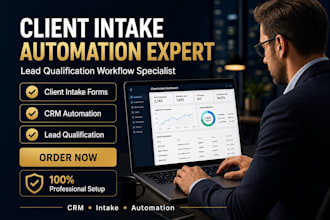 create automated client intake forms and lead qualification funnel systems