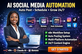 automate your social media posting using n8n, blotato, claude ai, metricool