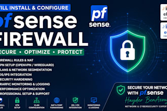 configure and secure pfsense firewall for your network