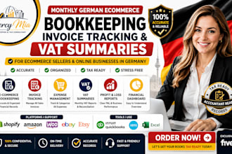 do german ecommerce bookkeeping invoice tracking and vat reports