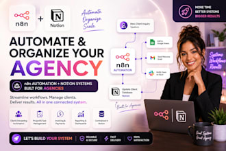 build notion automation system for your marketing agency using n8n