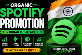 do organic spotify promotion for indian music artists