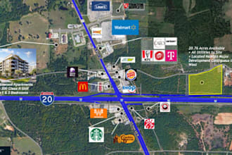 design commercial offering memorandum, om aerial map real estate brochure