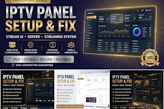 set up fix and configure iptv panel xtream UI server and iptv streaming system