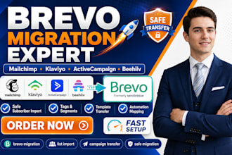 safely migrate mailchimp klaviyo activecampaign beehiiv newsletters to brevo