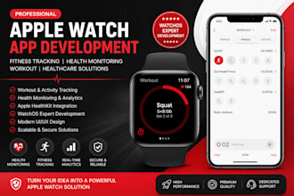 develop apple watch app for health monitoring, fitness tracking and healthcare s