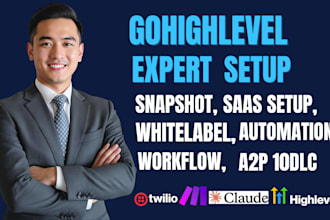 gohighlevel snapshot ghl saas setup ghl automation ghl workflow ghl whitelabel