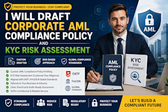 draft corporate aml compliance policy and kyc risk assessment