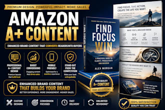 design amazon a plus content, ebc design or a plus content for amazon kdp