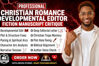 do deep developmental editing and plot structure for christian romance novels