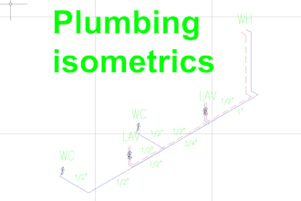create plumbing layouts in autocad
