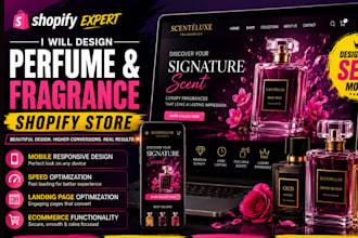 build luxury perfume fragrance shopify store build bodyspray oud cologne website