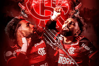 create eye catching football and sports graphic designs