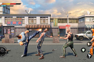 create a professional 3d mobile fighting game, shooting game or survival game