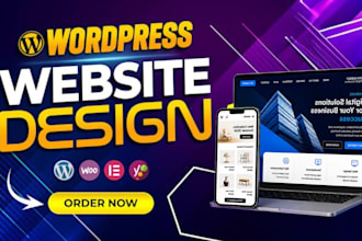 custom wordpress website design and redesign with elementor or divi page builder