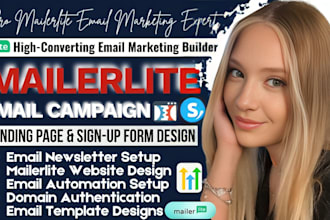 setup mailerlite email marketing campaign, landing page, mailerlite bookfunnel