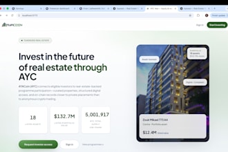 build a crypto token dashboard UI