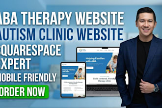 design aba therapy website on squarespace or redesign aba website