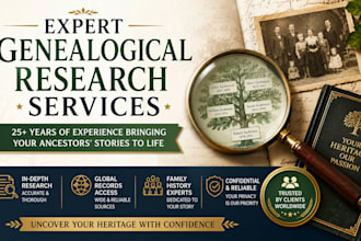 do genealogy research and build your family tree