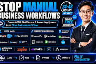 setup housecall pro servicetitan quickbooks xero servicem8 kvcore fub jobber crm