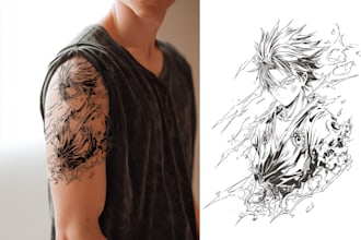 create a tattoo design of tattoo sleeve