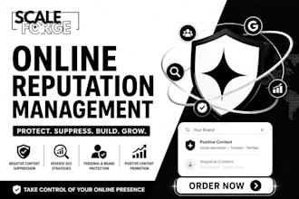 do online reputation management, reverse SEO and suppress negative search result