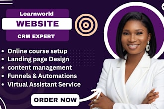 build learnworlds course and high converting website
