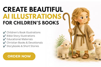 create beautiful ai illustrations for childrens books