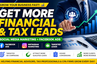 generate financial advisor leads income tax leads with google ads meta ads ads