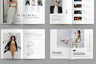 design luxury b2b jewelry, fashion, or beauty product catalog catalogue lookbook
