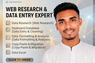 do online research and data entry for you