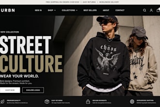 design clothing brand website, y2k streetwear website, shopify clothing website