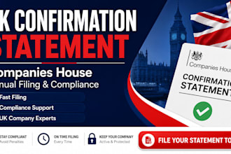 file UK confirmation statement with companies house compliance annual filing