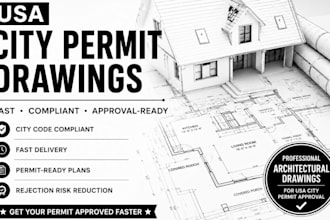 usa city permit expediting service, construction permit  ohio missouri tx stamp