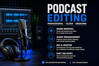 edit, mix and master your podcast for business and content creators