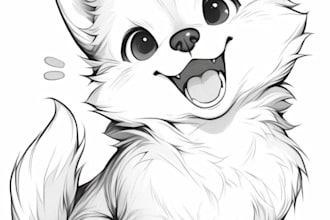 draw custom pet portrait dog or cat sketch from photo