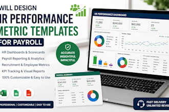 design HR performance metric templates for payroll