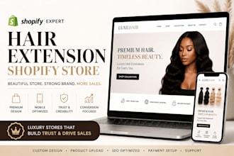 hair extension shopify store hair website beauty store hair extension store