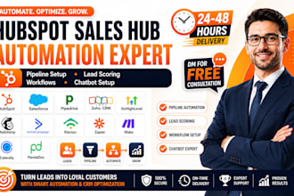 setup hubspot sales hub pipeline automation lead scoring ghl workflows chatbox