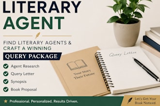find active literary agent, write query letter, synopsis, book proposal
