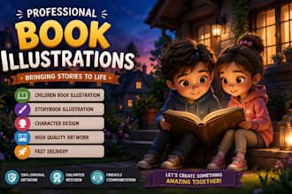 illustrate children book illustration storybook art pixar style picture book