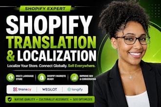 shopify translation for a high converting multilingual international store