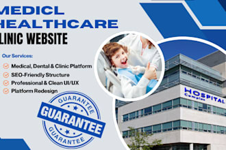 create online booking medical website for doctor, dental, clinics, and hospitals