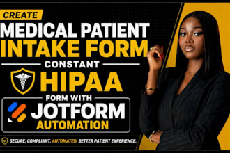 create medical patient intake form constant hipaa form with jotform automation