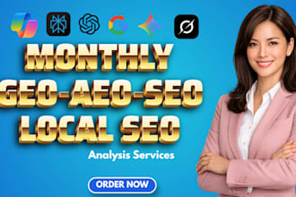 do monthly website GEO aeo local SEO with ai search and backlink building