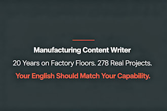 write technical b2b content for manufacturers