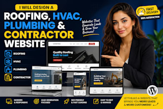 design a roofing, hvac, plumbing and contractor website