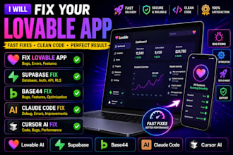fix lovable app supabase base44 fix lovable ai  claude code fix cursor ai fix