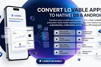 convert lovable web app to ios app capacitor mobile app development