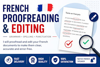 proofread and edit your french documents professionally